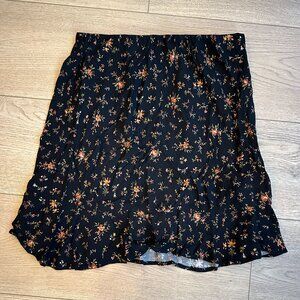NWT Madewell Floral Black Skirt - Size 4
